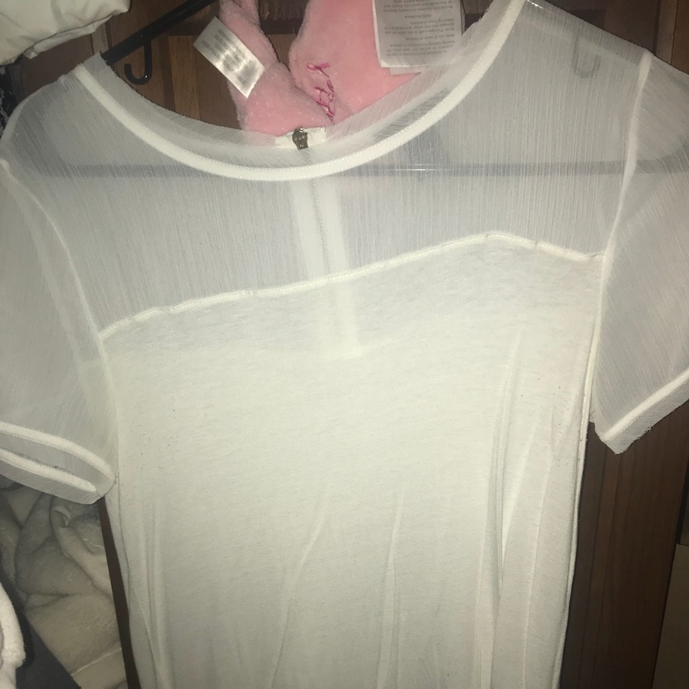 Short sleeve white shirt h&m